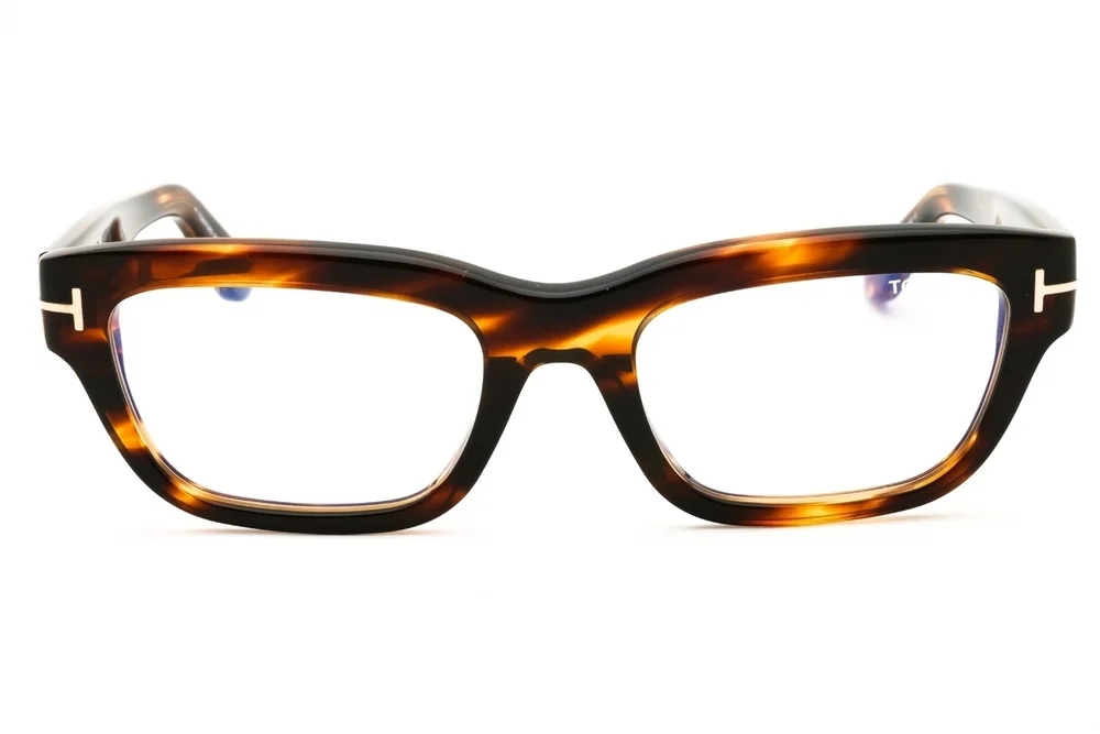 NWT Tom Ford FT6045-B-055 Red Rectangular 52mm Glasses